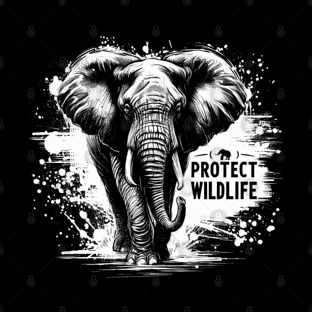 Protect Wildlife - Elephant by PrintSoulDesigns