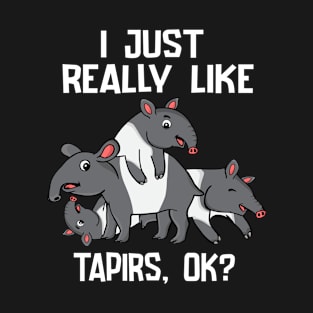 Tapier Lover Gift Women Tapirus Kids Cute Tapir T-Shirt