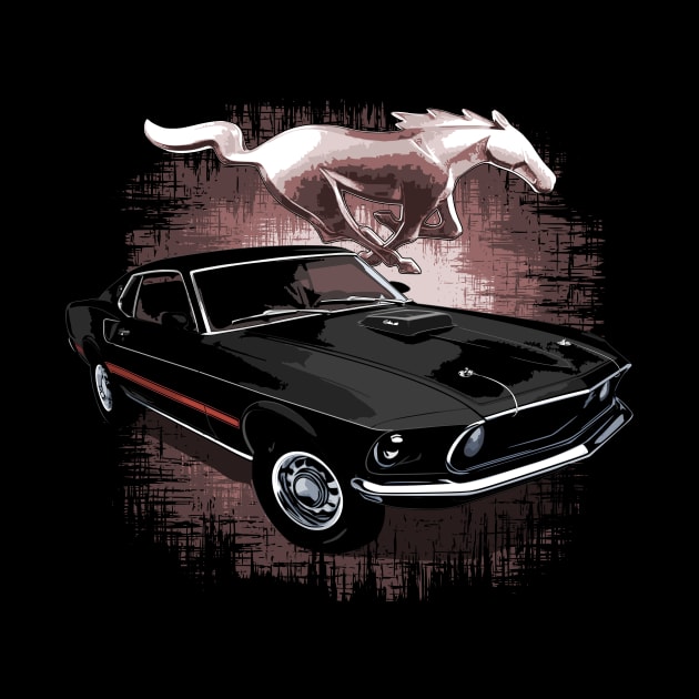 Black 69 Ford Mustang Mach 1 by ZoeysGarage