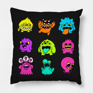 Cute Alien Monster Emoji Pillow