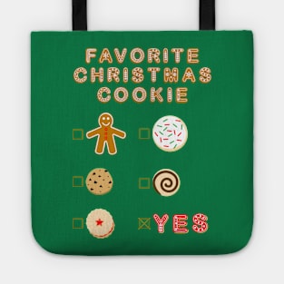 Favorite Christmas Cookie Checklist Tote