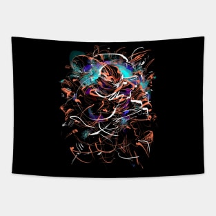 Abstract giant in a Fantasy- Science-Fiction Szene Tapestry