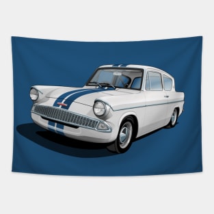 Ford Anglia in white Tapestry