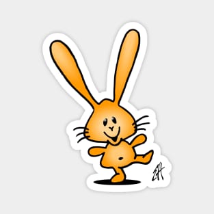 Dancing bunny Magnet