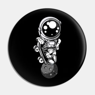 Astronaut Skater Boy Pin