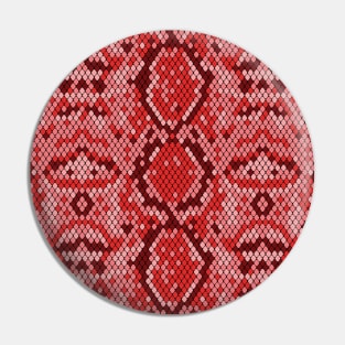 Red Snake Skin Pattern Pin