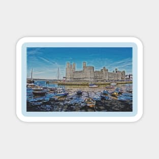 CAERNARFON CASTLE & HARBOUR Magnet