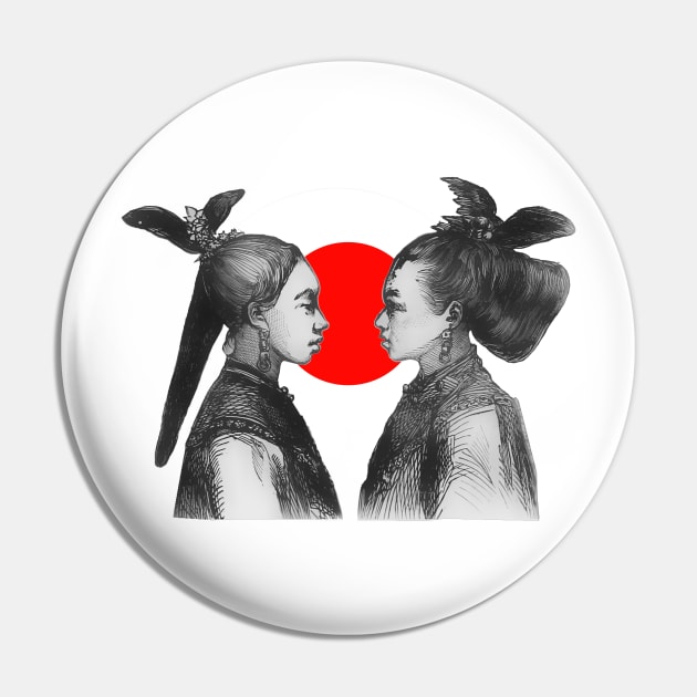 The hair, the hairstyle of the Chinese woman. Vintage design. Pin by Marccelus