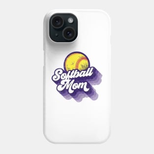 Retro Softball Mom Mother's Day Phone Case