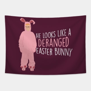 Ralphie's Pink Nightmare | He Looks Like a Deranged Easter Bunny Tapestry