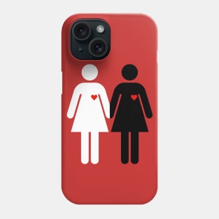 woman black and white Phone Case