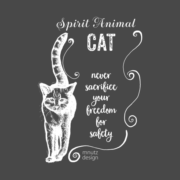 Spirit animal Cat white by mnutz