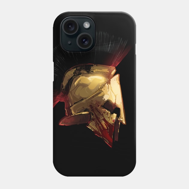 Spartan Helmet Phone Case by nabakumov