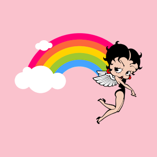 BETTY BOOP - Angel Rainbow T-Shirt