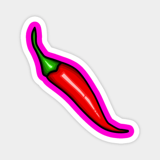 One Red Hot Chili Pepper Magnet