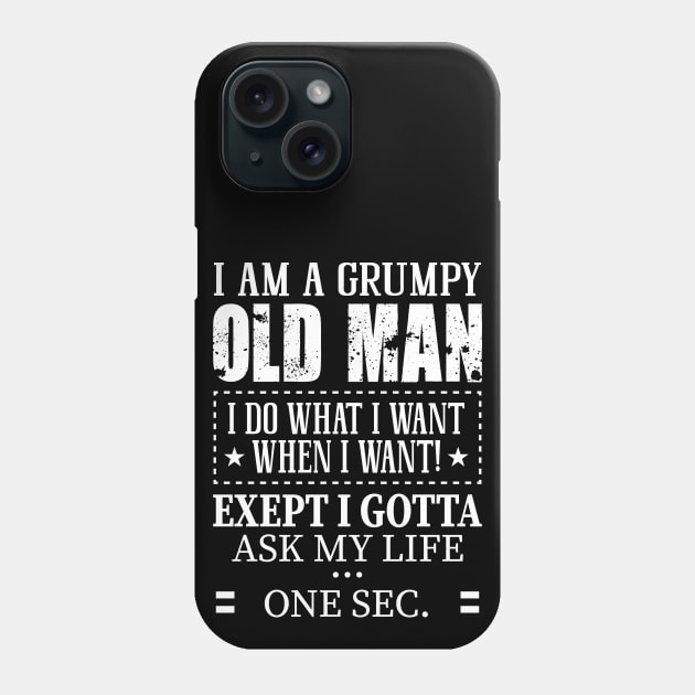 Grumpy old man Phone Case by Tesszero