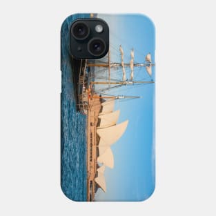 Southern Swan Sailing Ship, Sydney Harbour, Australia Phone Case