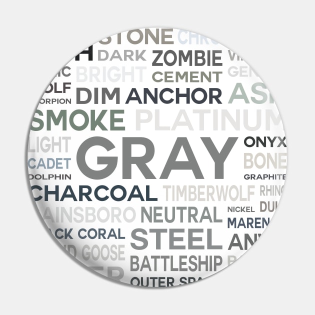 Word Cloud - Shades of Gray (White Background) Pin by inotyler