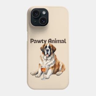 Saint Bernard Dog Pawty Animal Phone Case