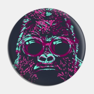 Sketchy Face Gorilla Pin