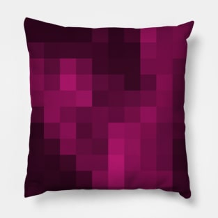 Pixels - pink Pillow