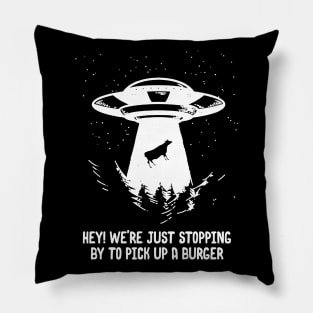 alien need burger Pillow