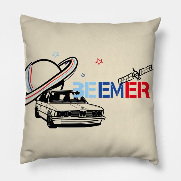 Space Beemer Pillow by diwwci_80