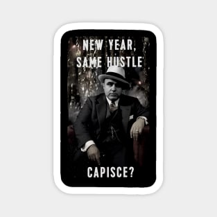 Al Capone wishing Happy New Year Magnet