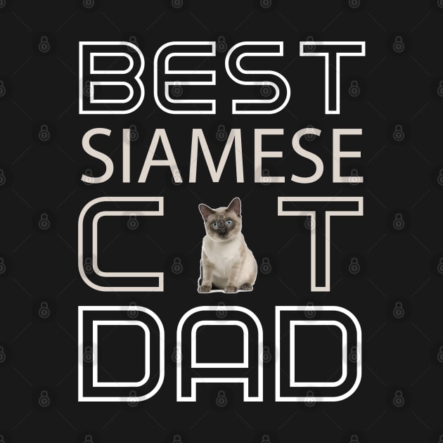 Best Siamese Cat Dad by AmazighmanDesigns