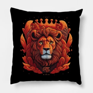 Lion face art Pillow