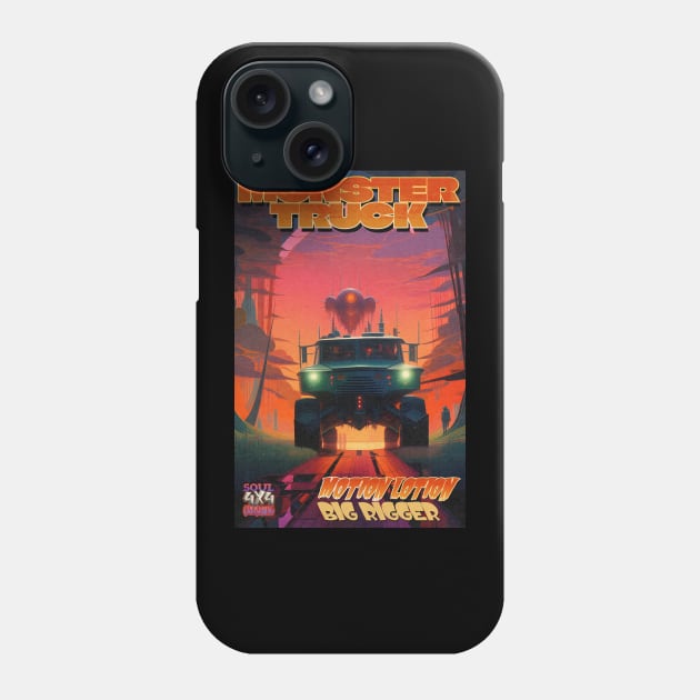 Halloween Monster Truck Motion Lotion Big Rigger Phone Case by DanielLiamGill