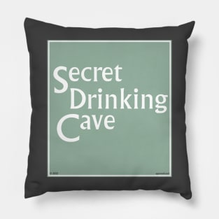 Secret Drinking Cave Pillow