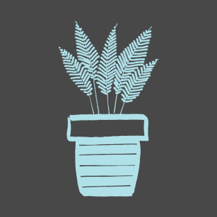 Plant1 Blue - Full Size Image T-Shirt
