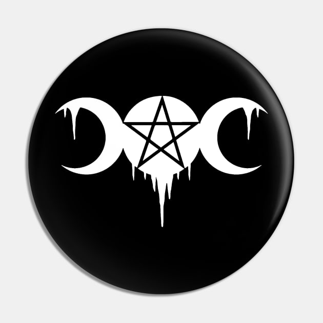 WICCA, WITCHCRAFT, TRIPLE MOON Pin by ShirtFace