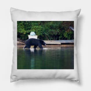 Island Black Bear Pillow