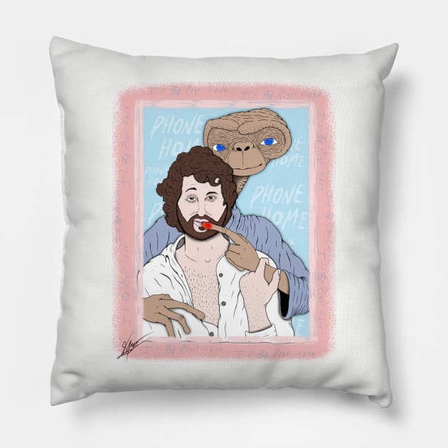 I’ll be Right Here Pillow by Lakota Meyer Art