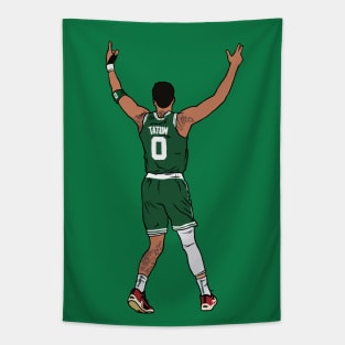 Jayson Tatum Embrace The Crowd Tapestry