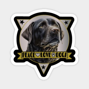 Black Labrador Retriever Magnet