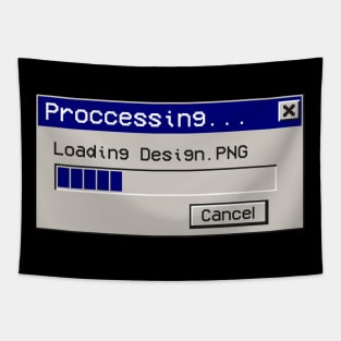 loading design funny vaporwave aesthetic Tapestry