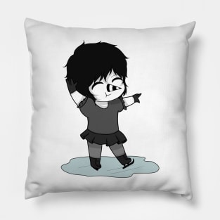 laughing jack ice skates Pillow