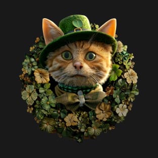 St Patricks Day Cat 2 T-Shirt