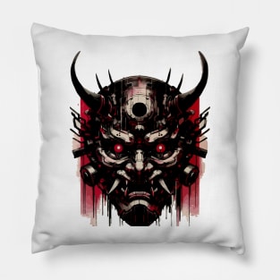 mecha oni Pillow