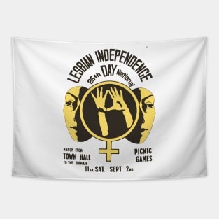 Lesbian Independence Day (Vintage Australian Gay Rights Poster) Tapestry