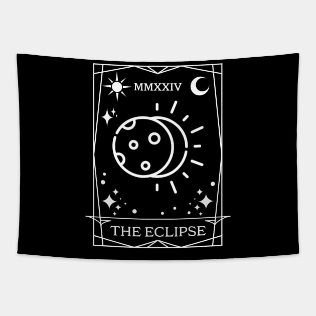 Solar Eclipse Tarot Card Tapestry by SunburstGeo