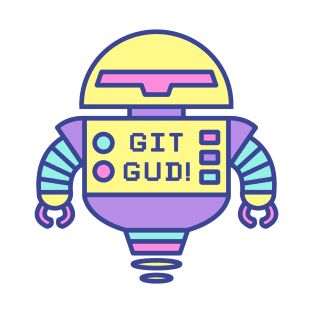 GIT GUD pastel robot T-Shirt