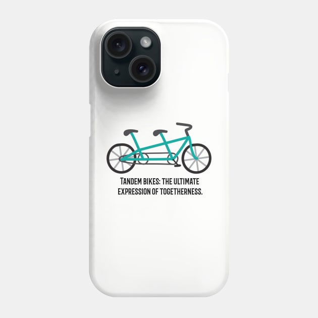 TANDEM BIKING Phone Case by Wheelycool