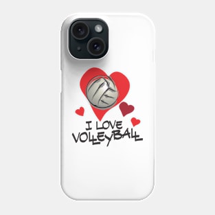 I Love Volleyball Phone Case