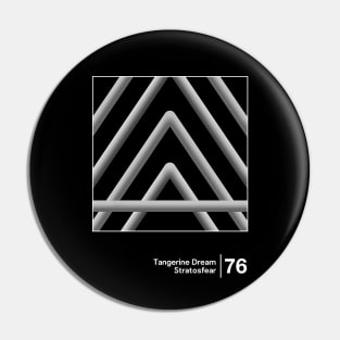 Tangerine Dream - Stratosfear / Minimal Style Graphic Design Pin