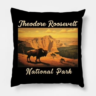 Theodore Roosevelt National North Vintage Dakota Pillow