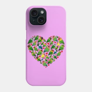 Birdorable Lovebird Heart Phone Case